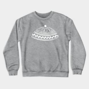 Kufi Haji Muslim Hat Design - Grey Crewneck Sweatshirt